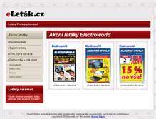 Tablet Screenshot of electroworld.eletak.cz